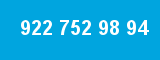 922 752 98 94 922 752 98 94